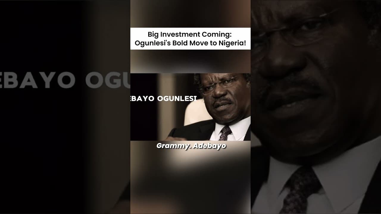 Big Investment Coming: Ogunlesi's Bold Move to Nigeria! - by Emordi Akachukwu
